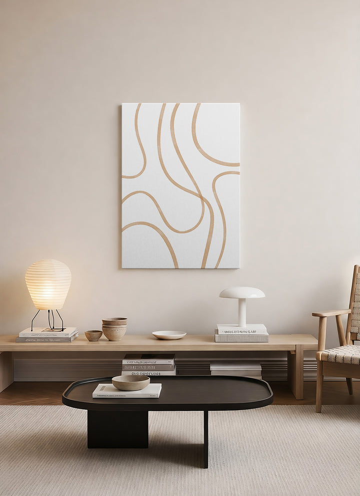 Akış – Minimal Soyut Kanvas Tablo