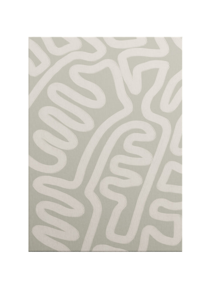 Akış Deseni – Minimal Soyut Kanvas Tablo