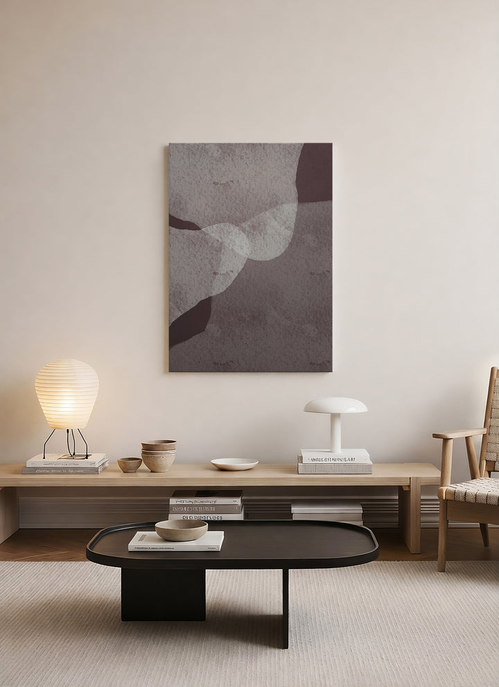 Akışın İzleri – Modern Soyut Minimalist Kanvas Tablo