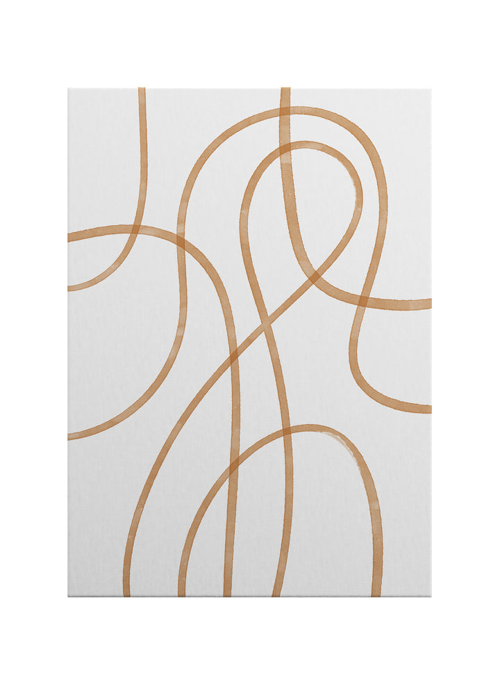 Akışın İzleri – Minimal Çizgi Kanvas Tablo