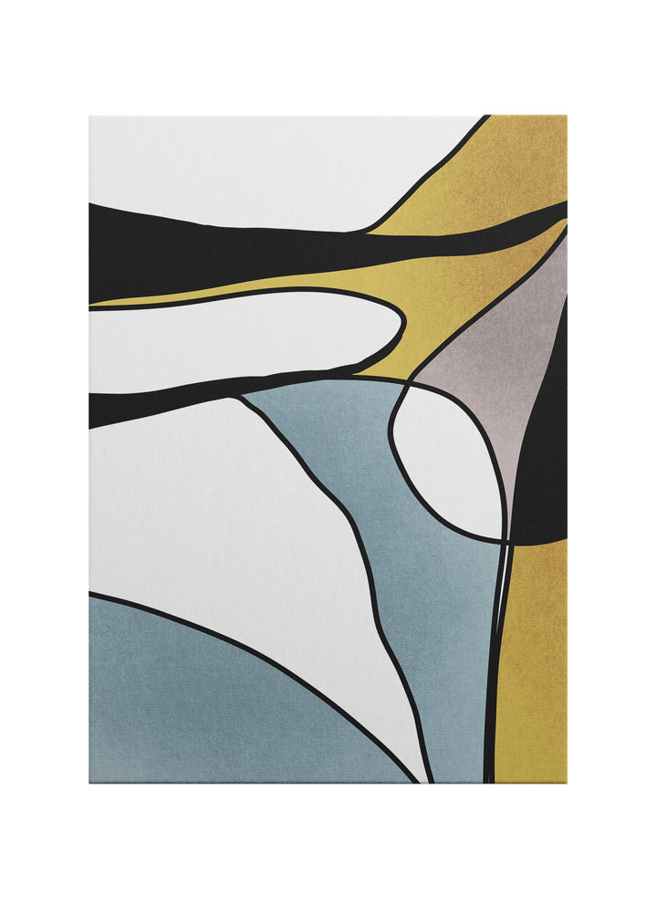 Akışın Kesişimi – Modern Soyut Kanvas Tablo