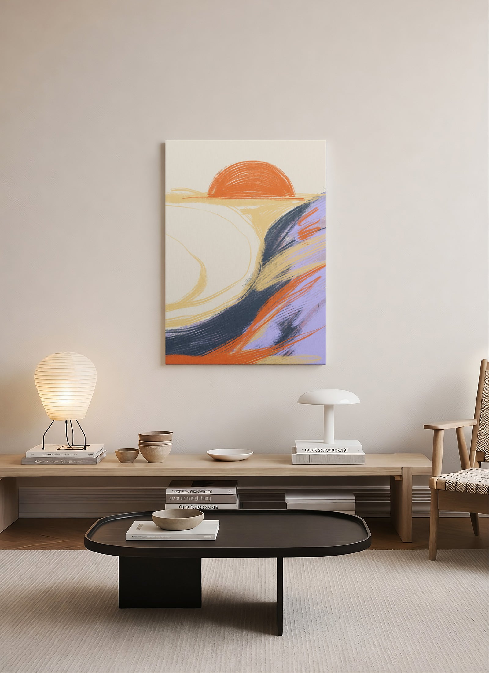 Akışkan Ufukta Gün Batımı