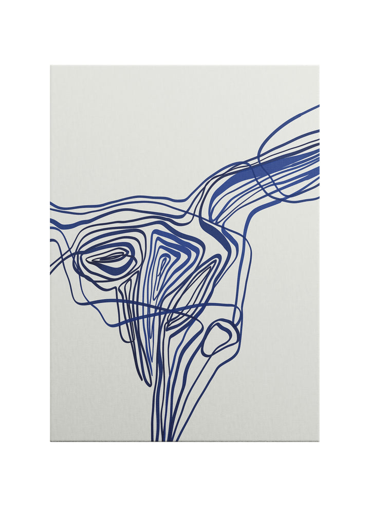 Akışkan Çizgiler – Abstract Çizgi Sanatı Kanvas Tablo | Modern Minimal