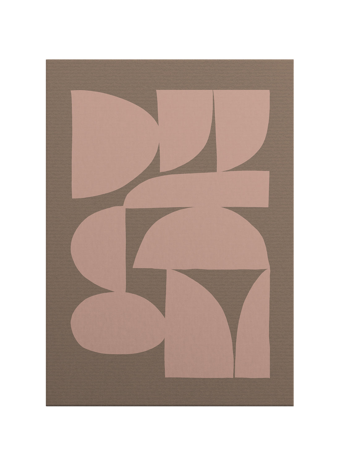 Akışkan Formlar Geometrik Kanvas Tablo