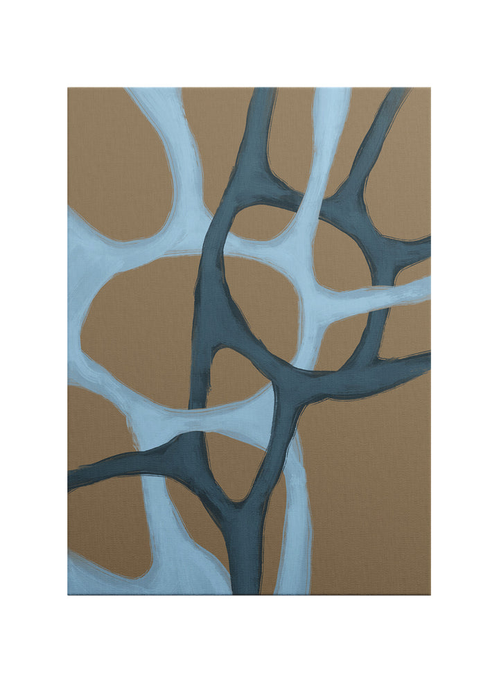 Akışkan Formlar – Abstract Minimalist Kanvas Tablo | Modern & İskandinav