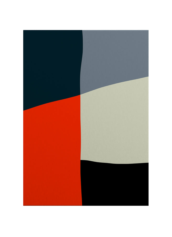 Akışkan Formlar – Bauhaus Stil Modern Kanvas Tablo