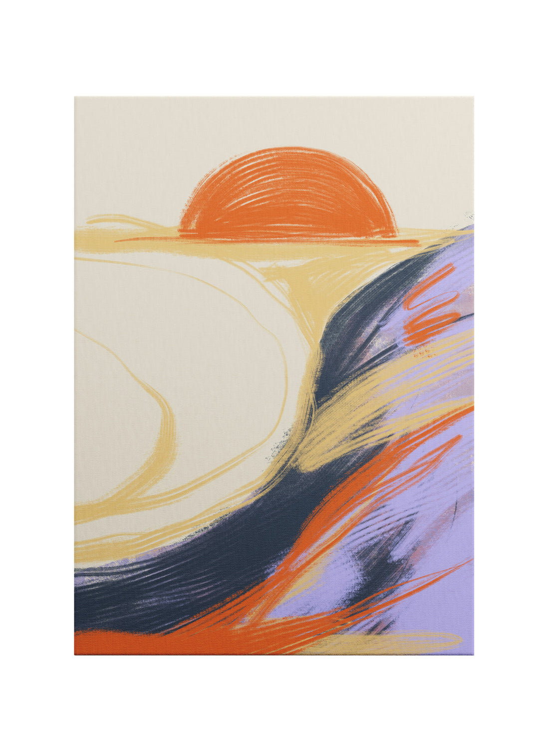 Akışkan Ufukta Gün Batımı