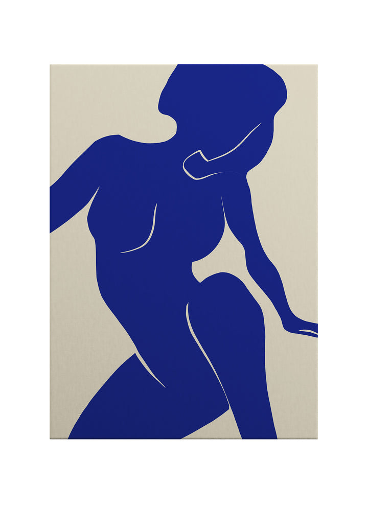 Akışta Kadın Figürü Modern Kanvas Tablo