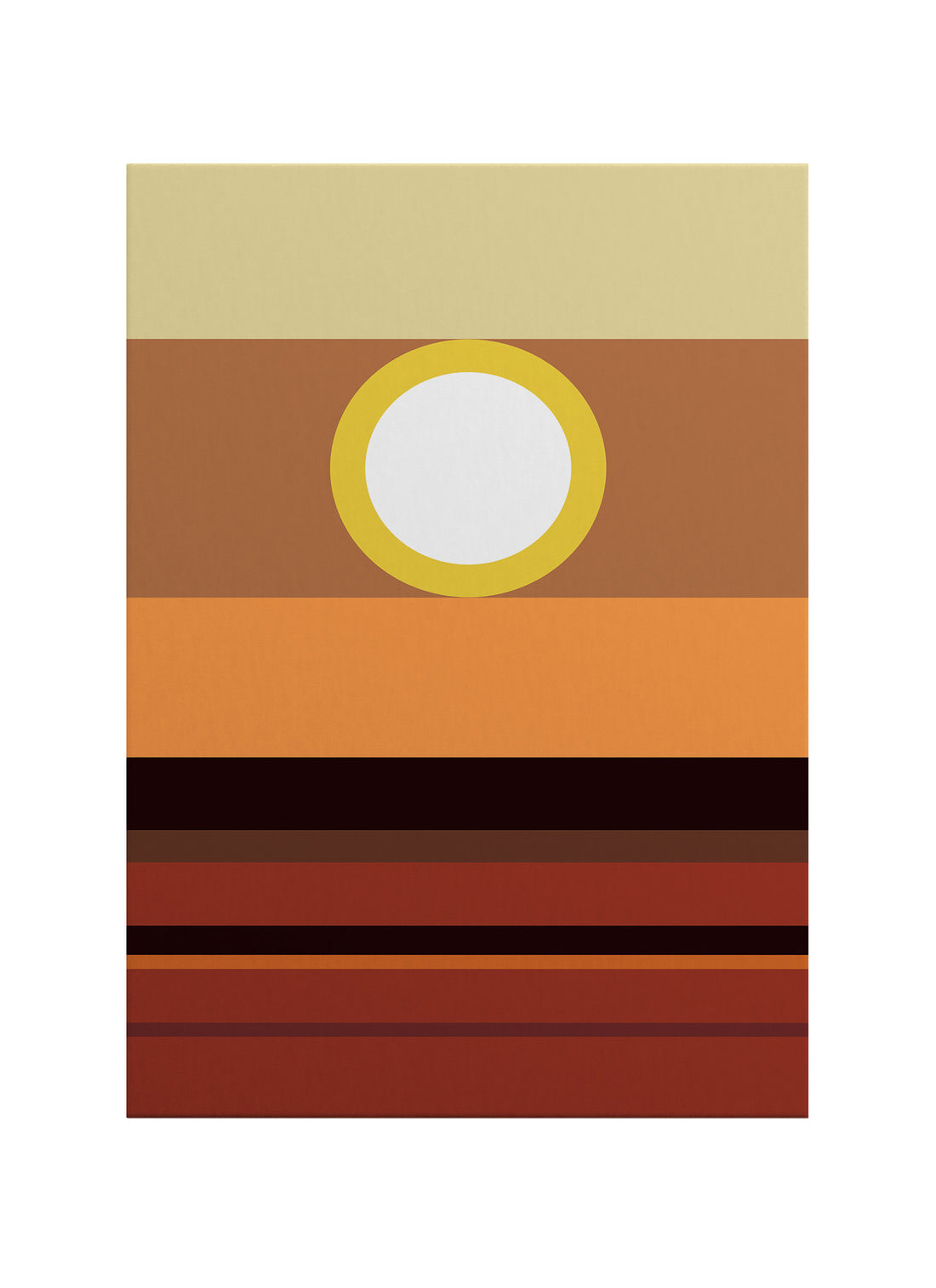 Altın Ufuk – Bauhaus Minimal Kanvas Tablo