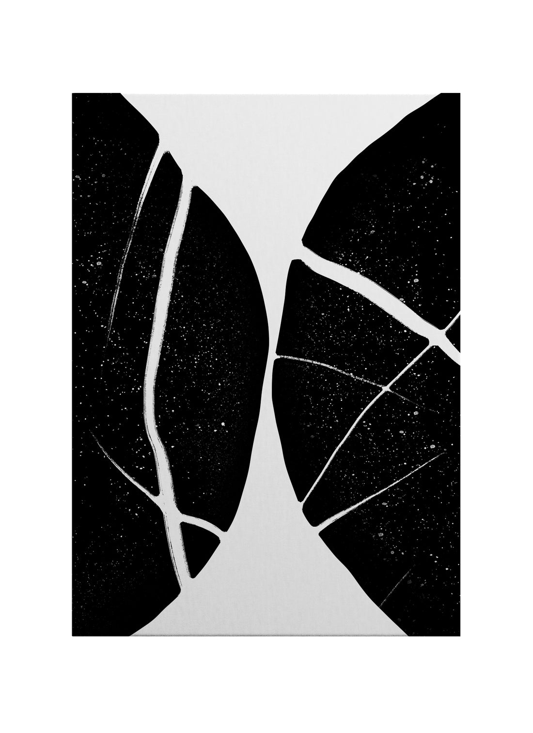 Aralık – Siyah Beyaz Minimal Soyut Kanvas Tablo