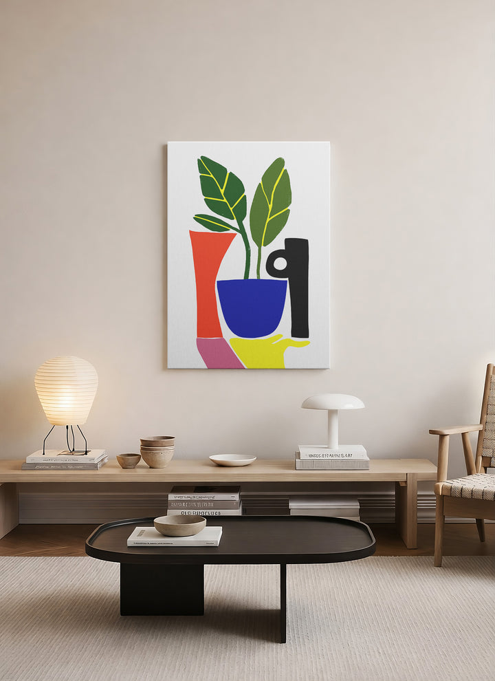 Bauhaus Soyut Melek Figürü Kanvas Tablo
