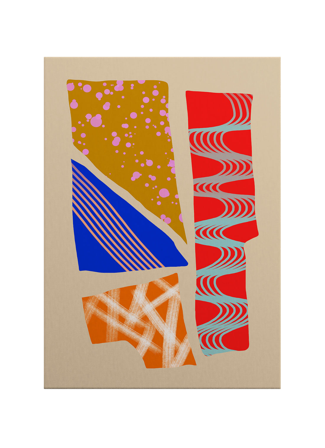 Bauhaus Ritim Geometrik Kanvas Tablo