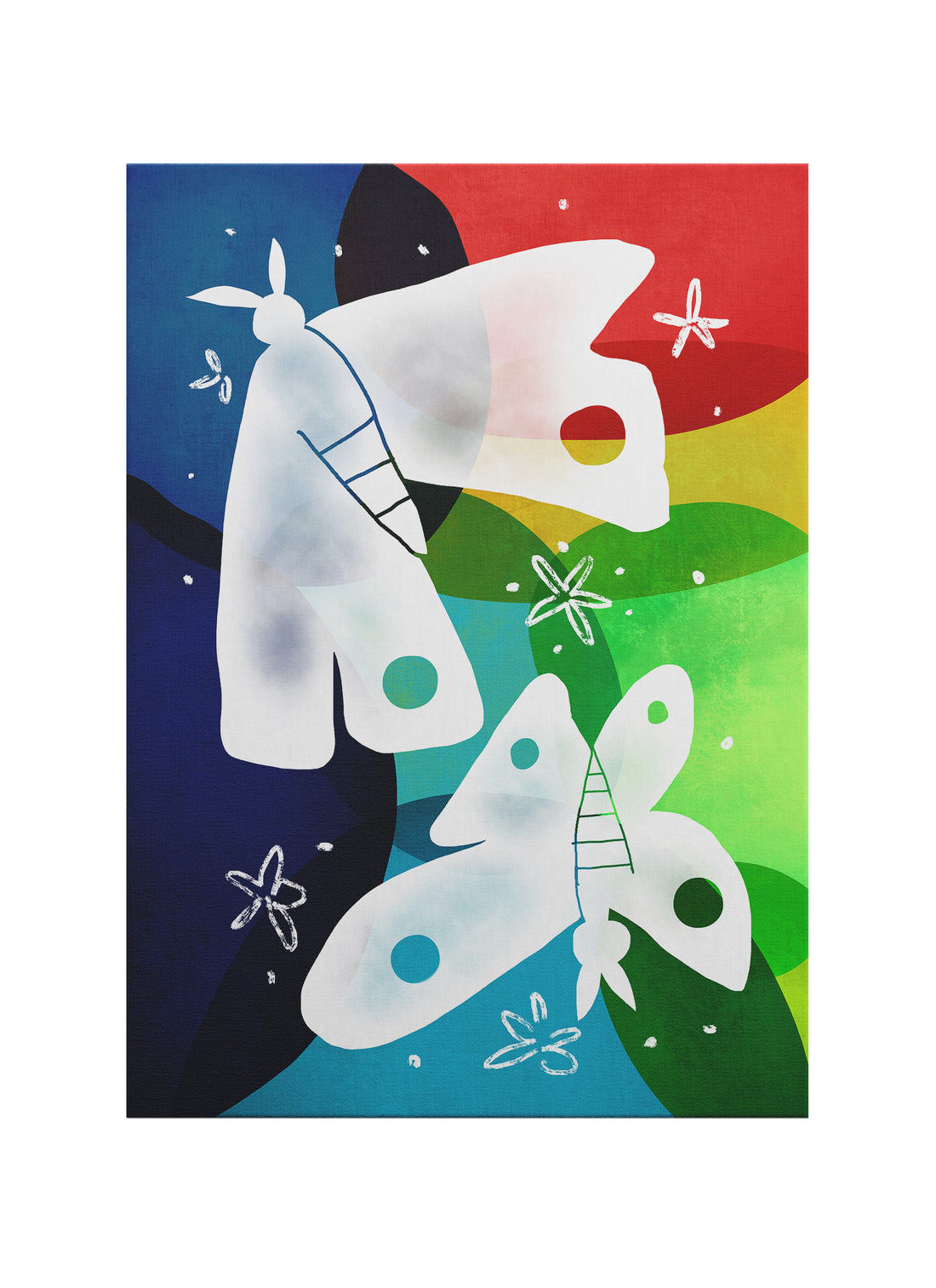 Bauhaus Soyut Kelebek Kanvas Tablo