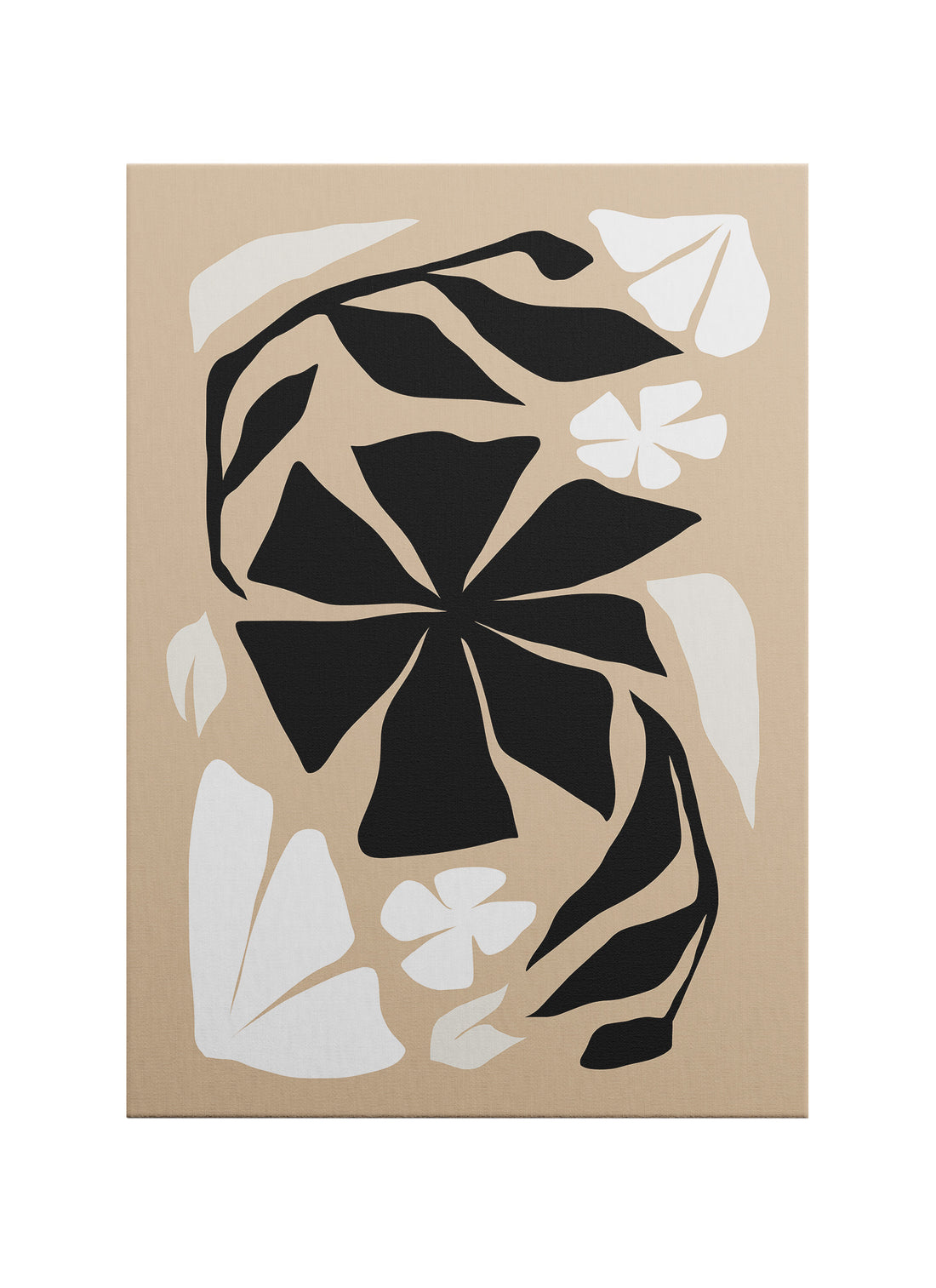 Botanical Flow – Soyut Botanik Minimalist Kanvas Tablo