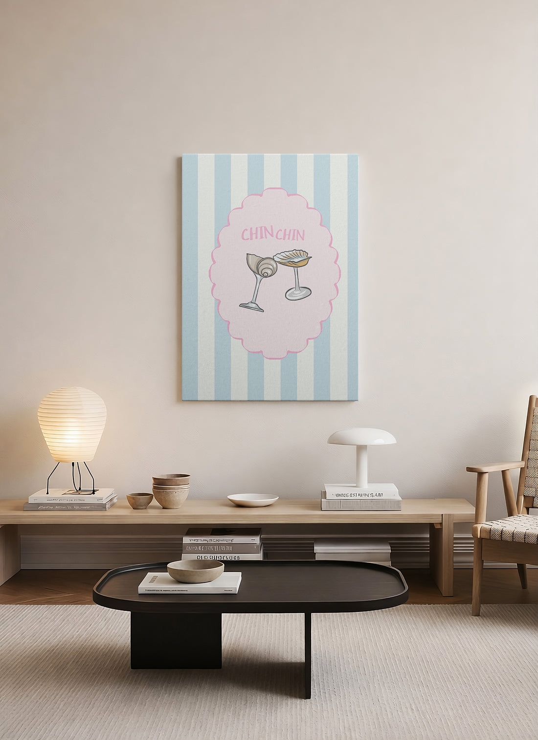 Chin Chin – Retro Kokteyl Kadehleri Pop Art Kanvas Tablo