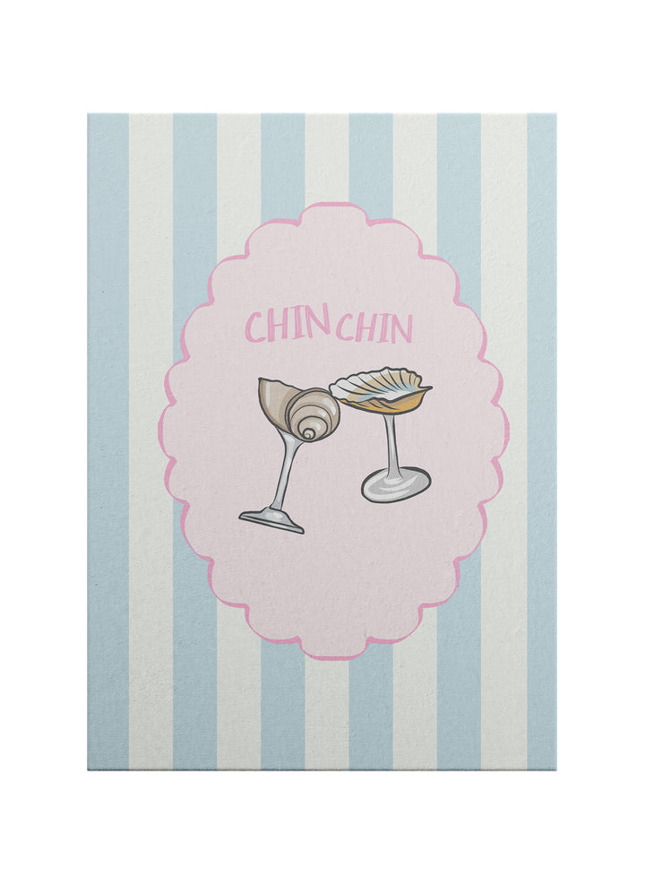 Chin Chin – Retro Kokteyl Kadehleri Pop Art Kanvas Tablo