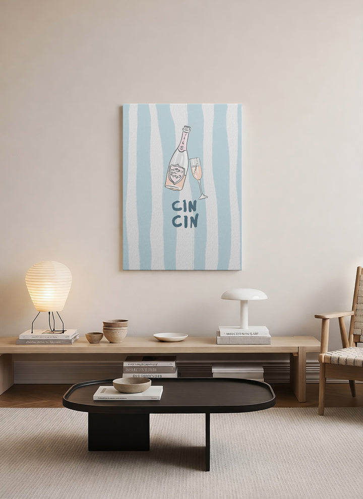 Çin Çin – Şampanya & Kadeh Minimal Tablo