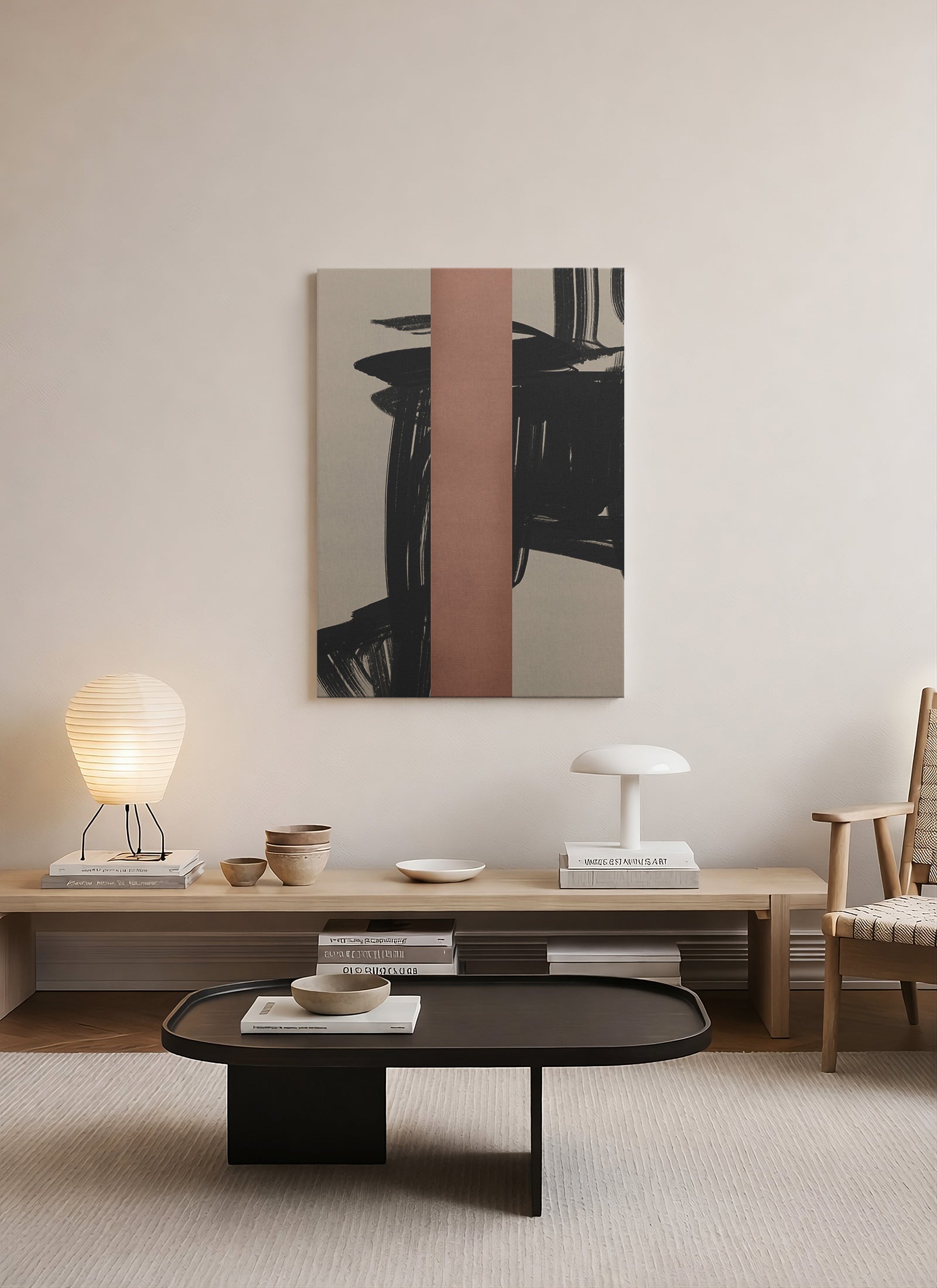 Denge Ekseni – Modern Soyut Kanvas Tablo