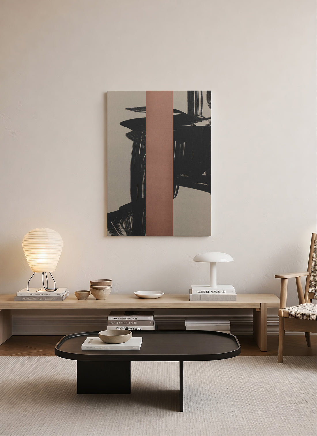 Denge Ekseni – Modern Soyut Kanvas Tablo