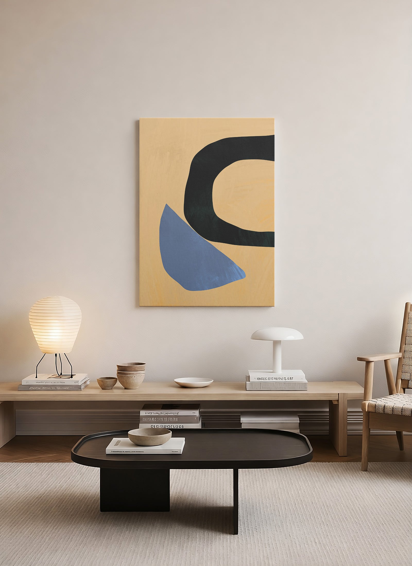 Denge Noktası – Modern Soyut Kanvas Tablo
