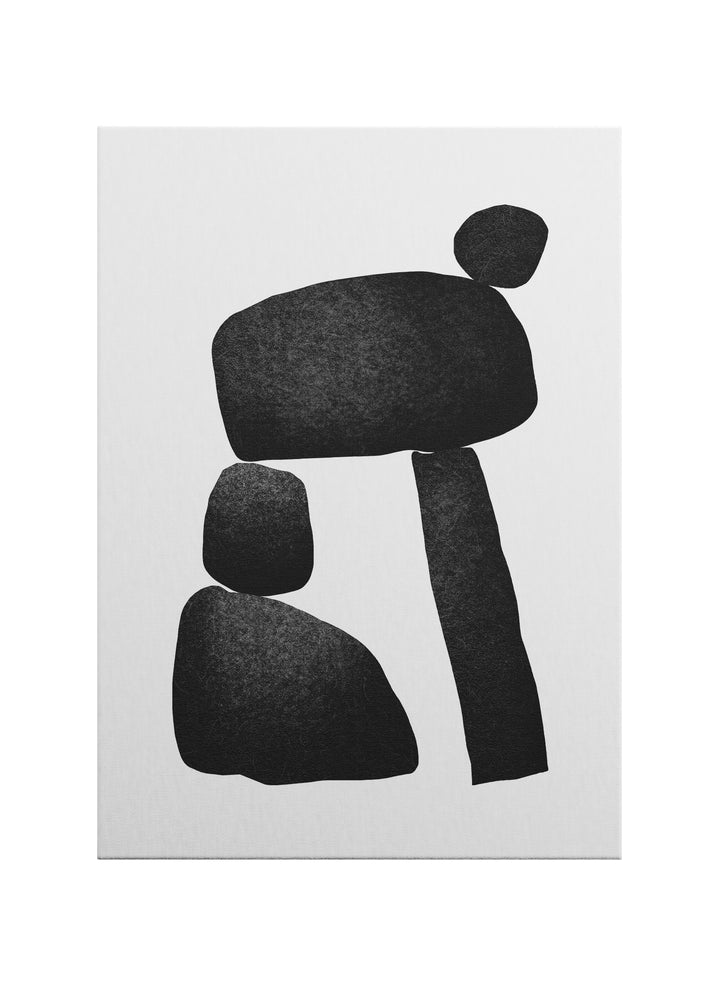 Denge Formları – Minimal Siyah Beyaz Kanvas Tablo