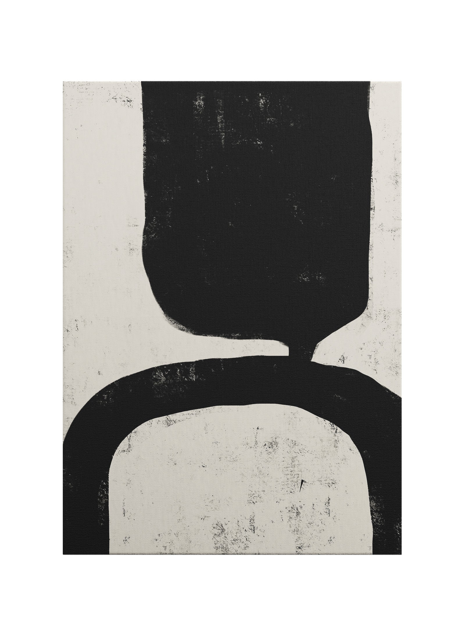 Dikey Denge – Soyut Minimalist Kanvas Tablo