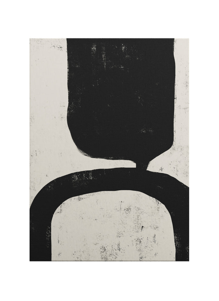 Dikey Denge – Soyut Minimalist Kanvas Tablo
