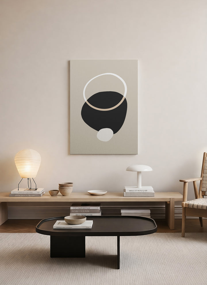 Eclipse Form – Geometrik Minimalist Kanvas Tablo