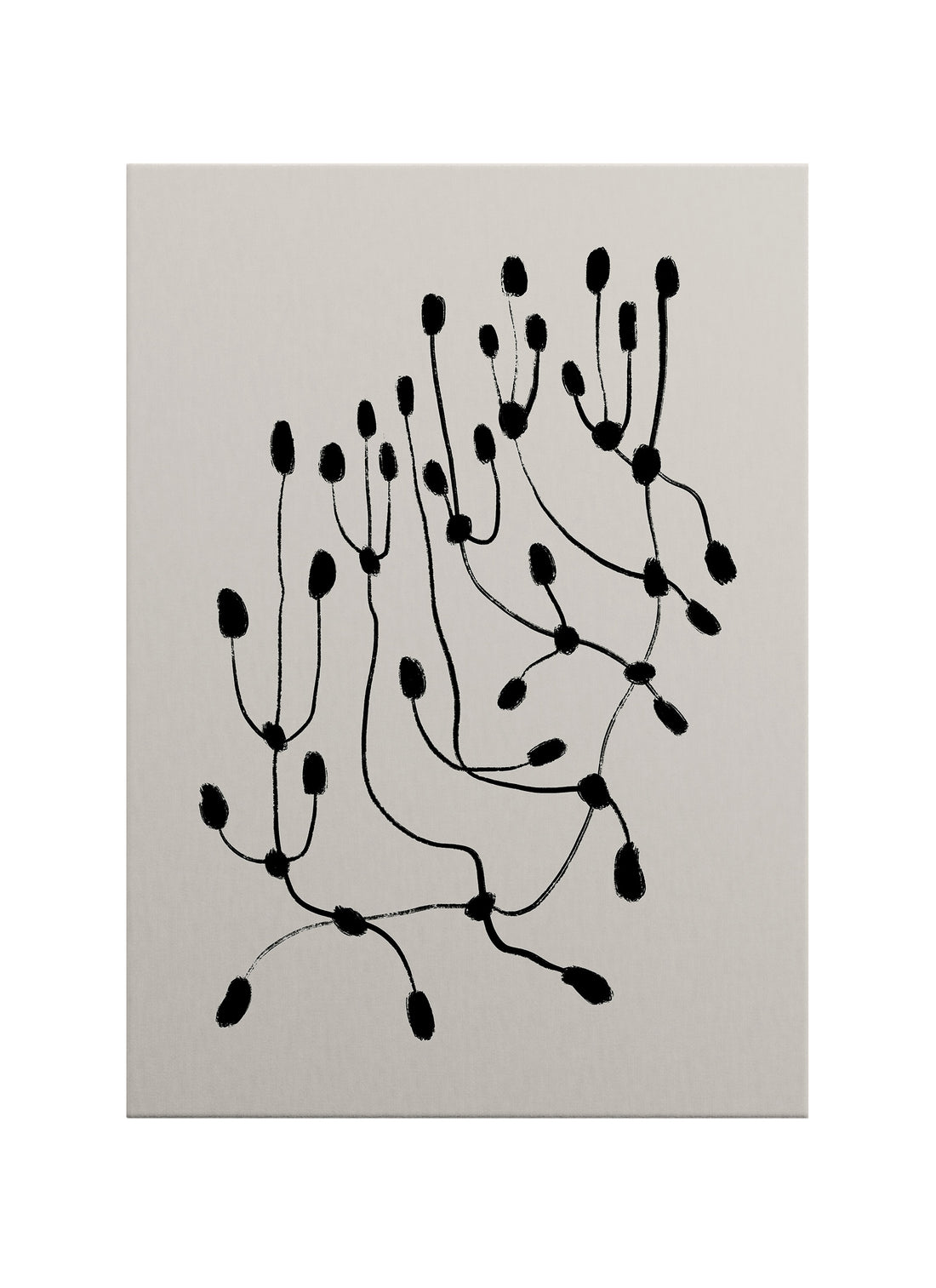 Filizleniş – Minimal Soyut Kanvas Tablo