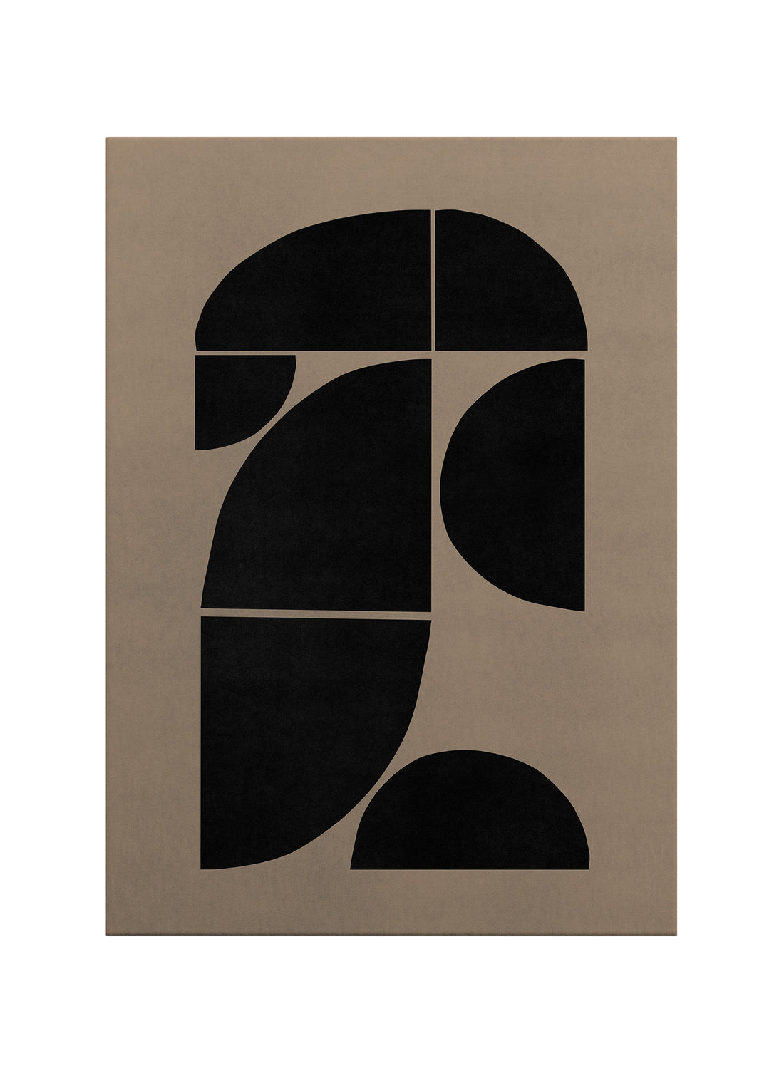 Form ve Boşluk – Geometrik Bauhaus Kanvas Tablo
