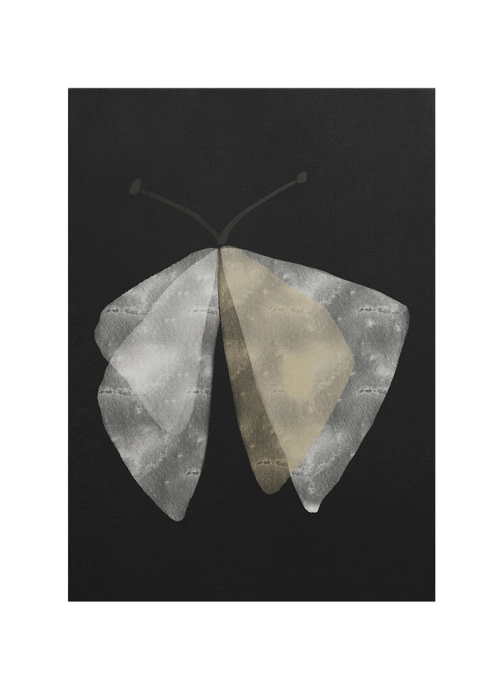 Gece Kanadı – Minimalist Siyah Kanvas Tablo