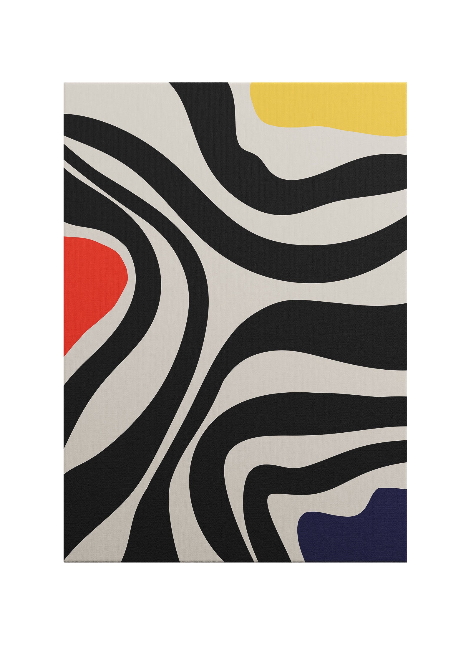 Grafik Çizgili Bauhaus Kanvas Tablo