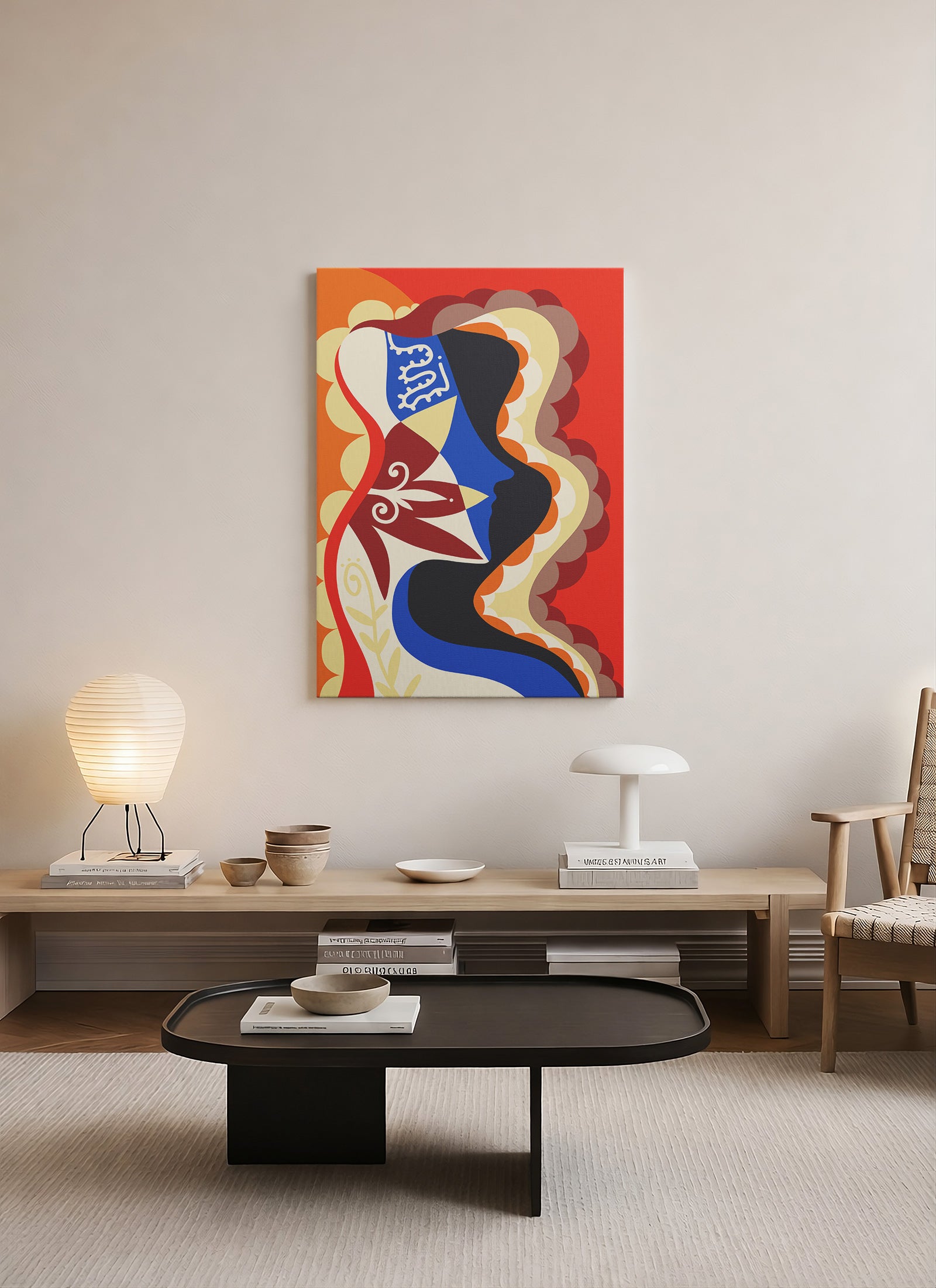 İçimdeki Ateş – Renkli Figüratif Pop Art Kanvas Tablo
