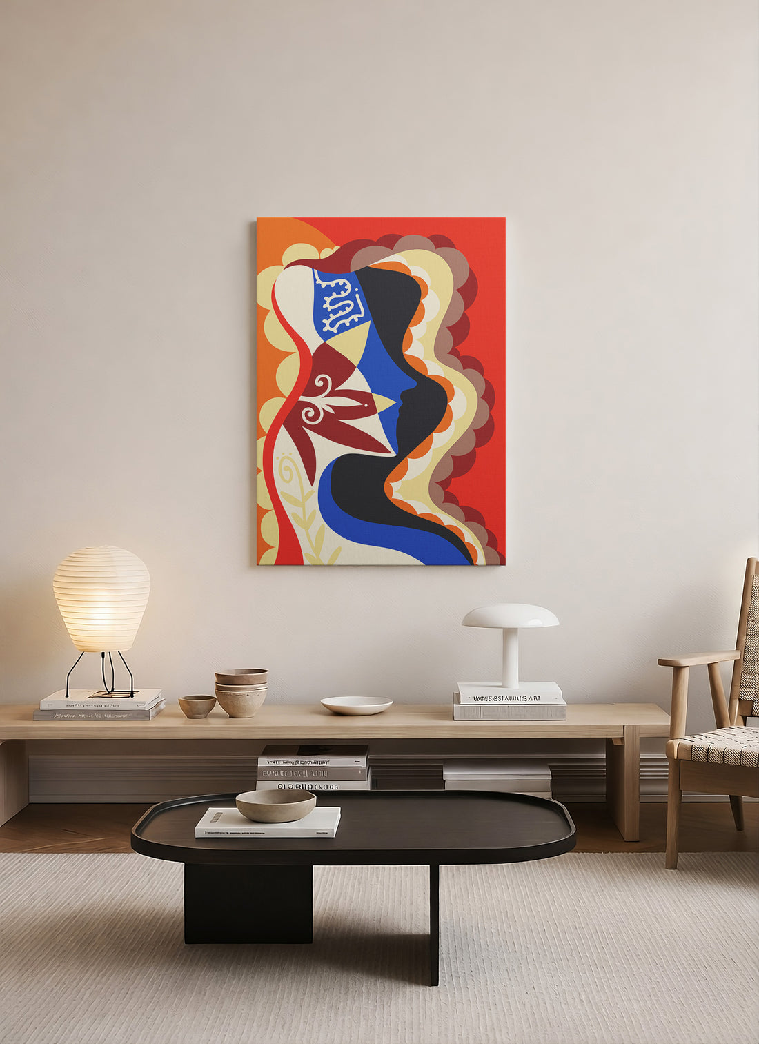 İçimdeki Ateş – Renkli Figüratif Pop Art Kanvas Tablo