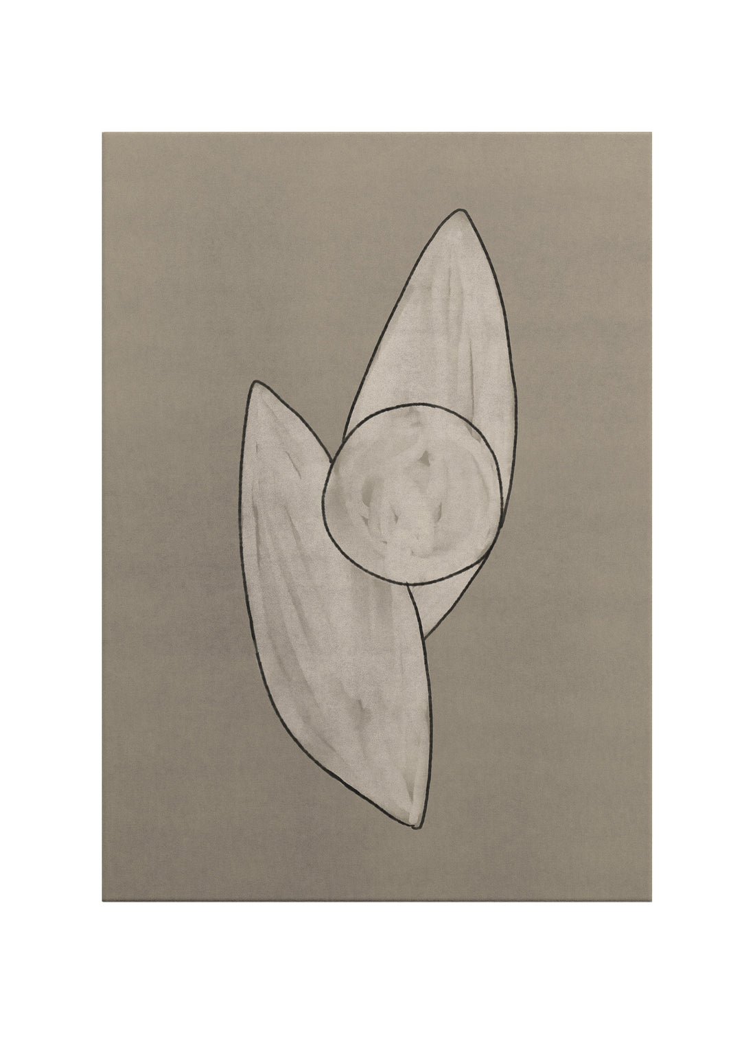 İçte Kalan – Minimalist Soyut Kanvas Tablo