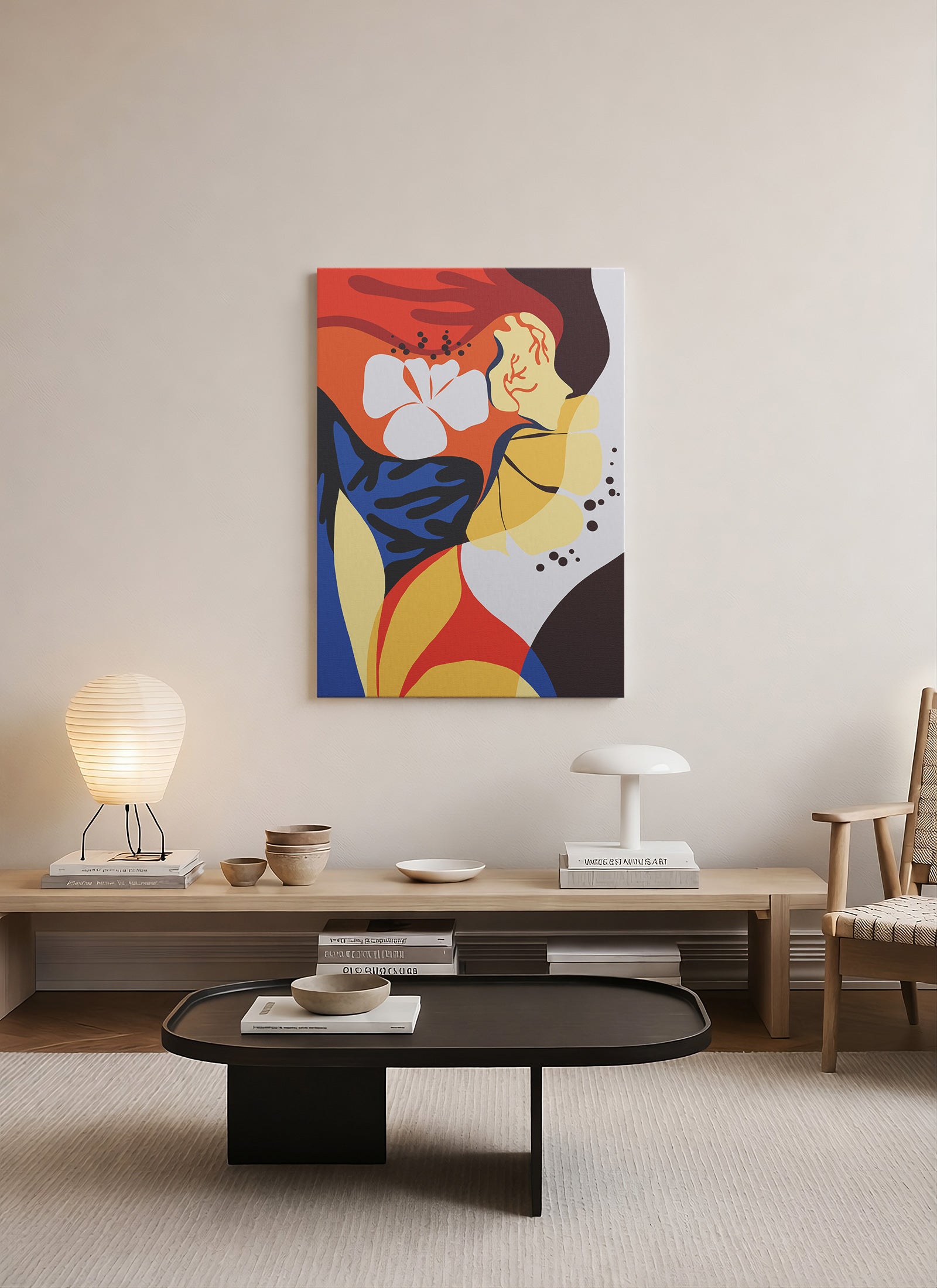 Kendine Uyanış – Renkli Figüratif Modern Kanvas Tablo