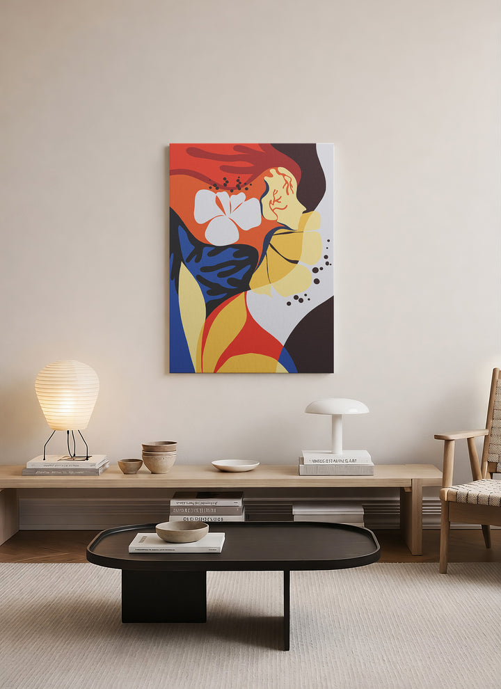 Kendine Uyanış – Renkli Figüratif Modern Kanvas Tablo