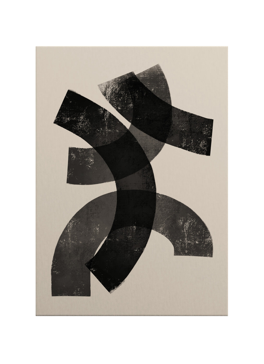 Kesişim – Minimal Soyut Form Kanvas Tablo