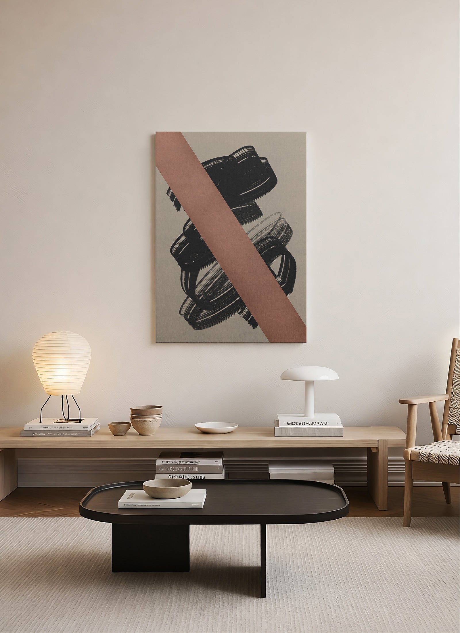 Kırılma Hattı – Modern Soyut Kanvas Tablo