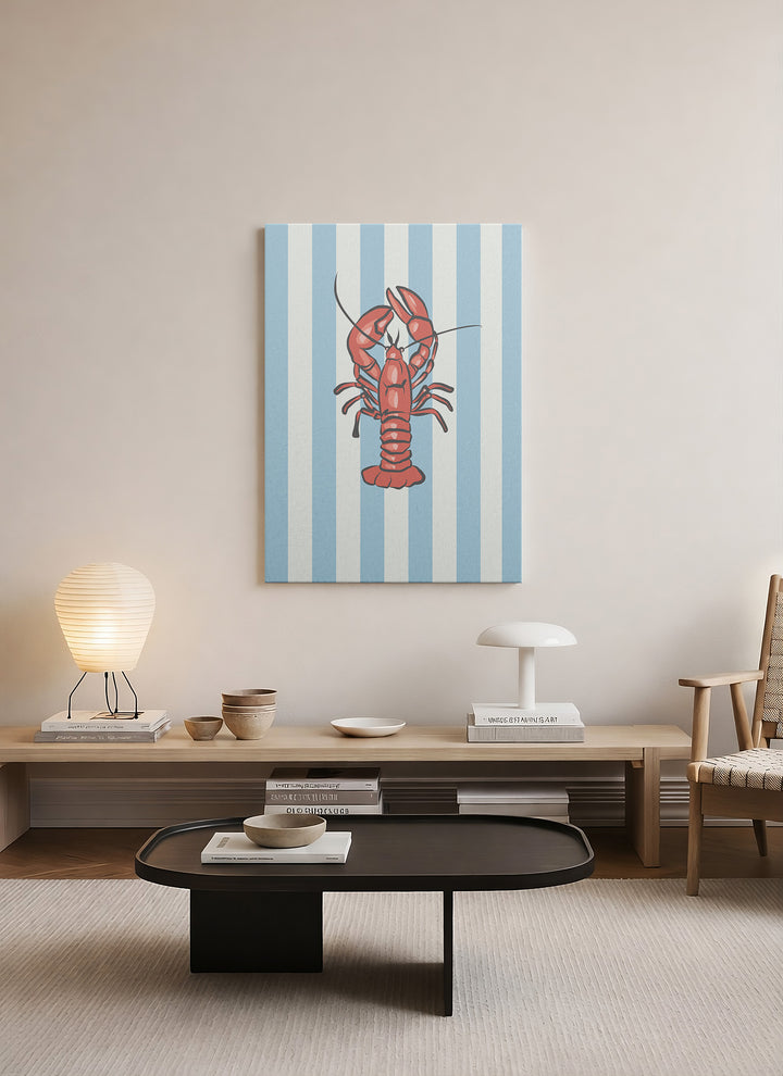 Kırmızı Istakoz – Pop Art Retro Kanvas Tablo