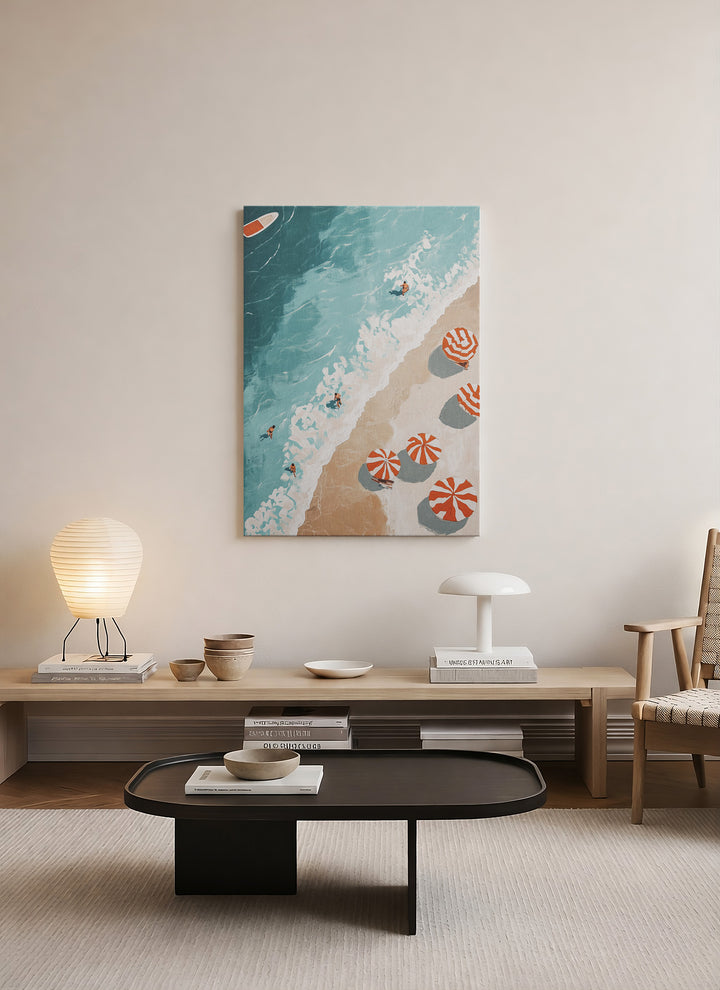 Kıyıda Yaz – Kanvas Tablo