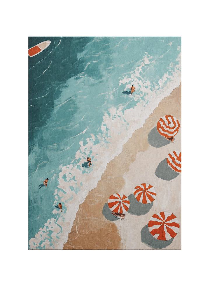 Kıyıda Yaz – Kanvas Tablo