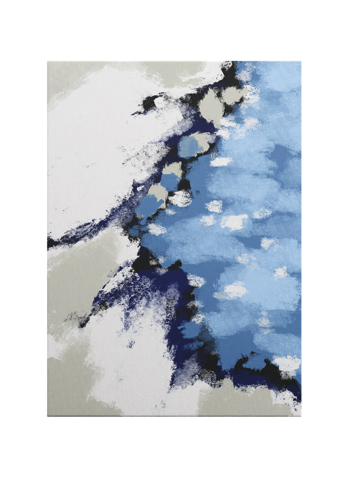 Mavi Akış – Modern Soyut Kanvas Tablo