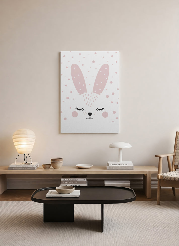 Minimal Tavşan Kanvas Tablo