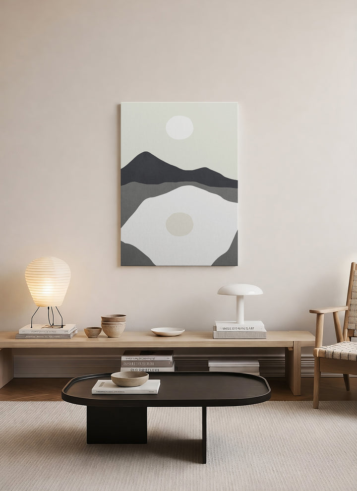 Minimalist Soyut Manzara Kanvas Tablo