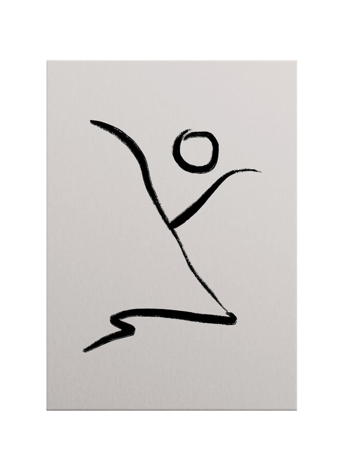 Özgür Form – Minimalist Figüratif Çizgi Sanatı Kanvas Tablo