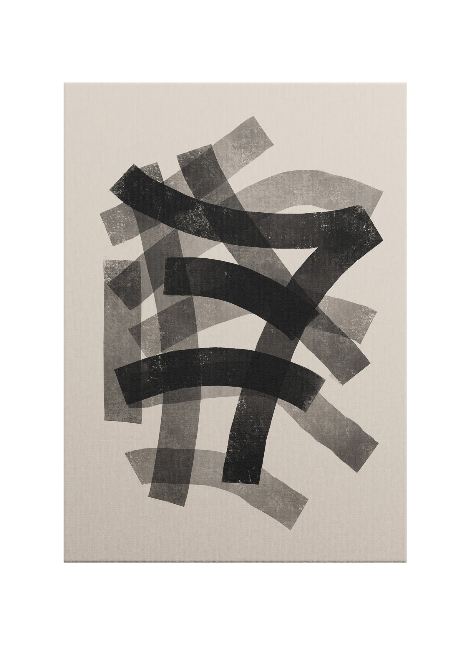 Özgür Katmanlar – Modern Minimalist Soyut Kanvas Tablo