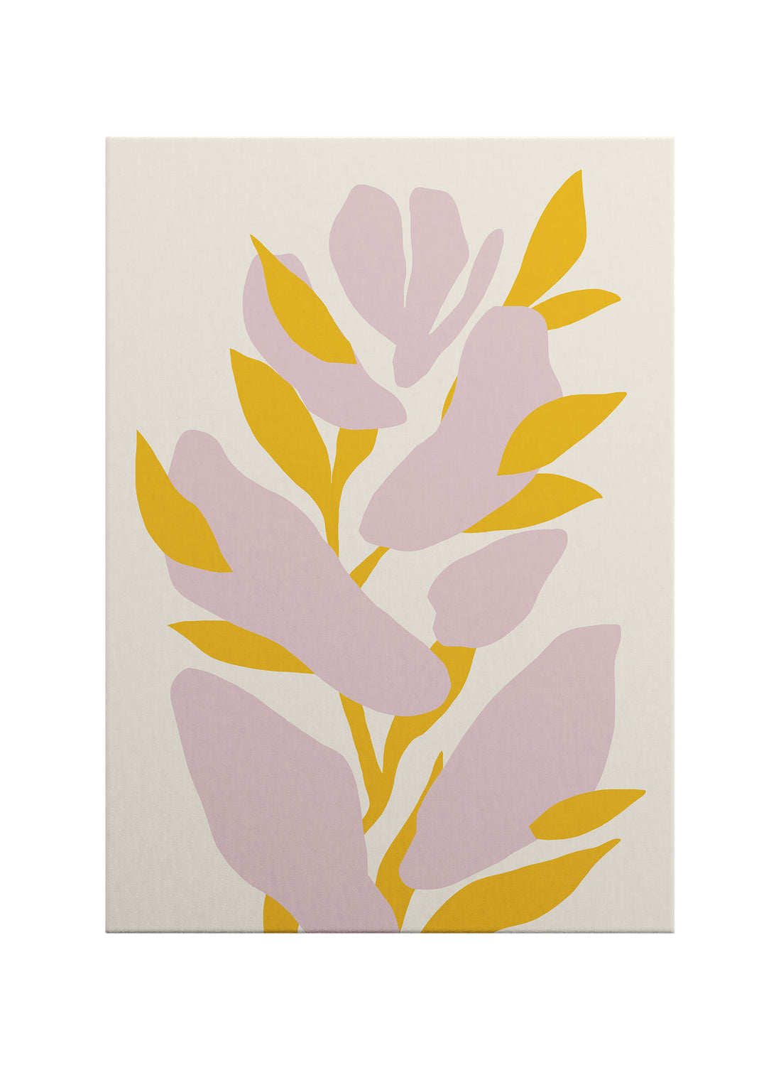 Pastel Botanik Zarafet Minimal Kanvas Tablo