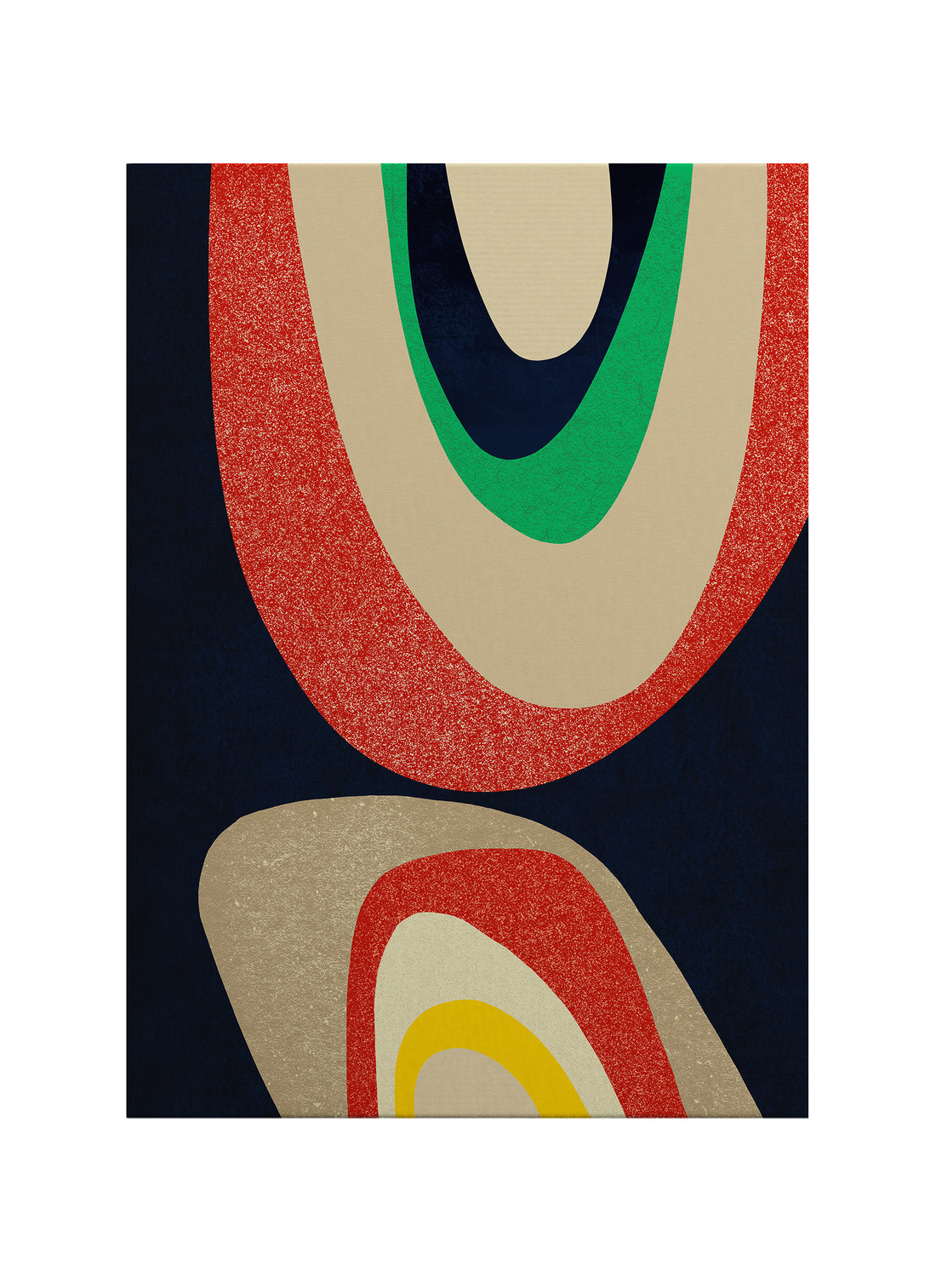 Renk Katmanları – Bauhaus Stil Soyut Kanvas Tablo