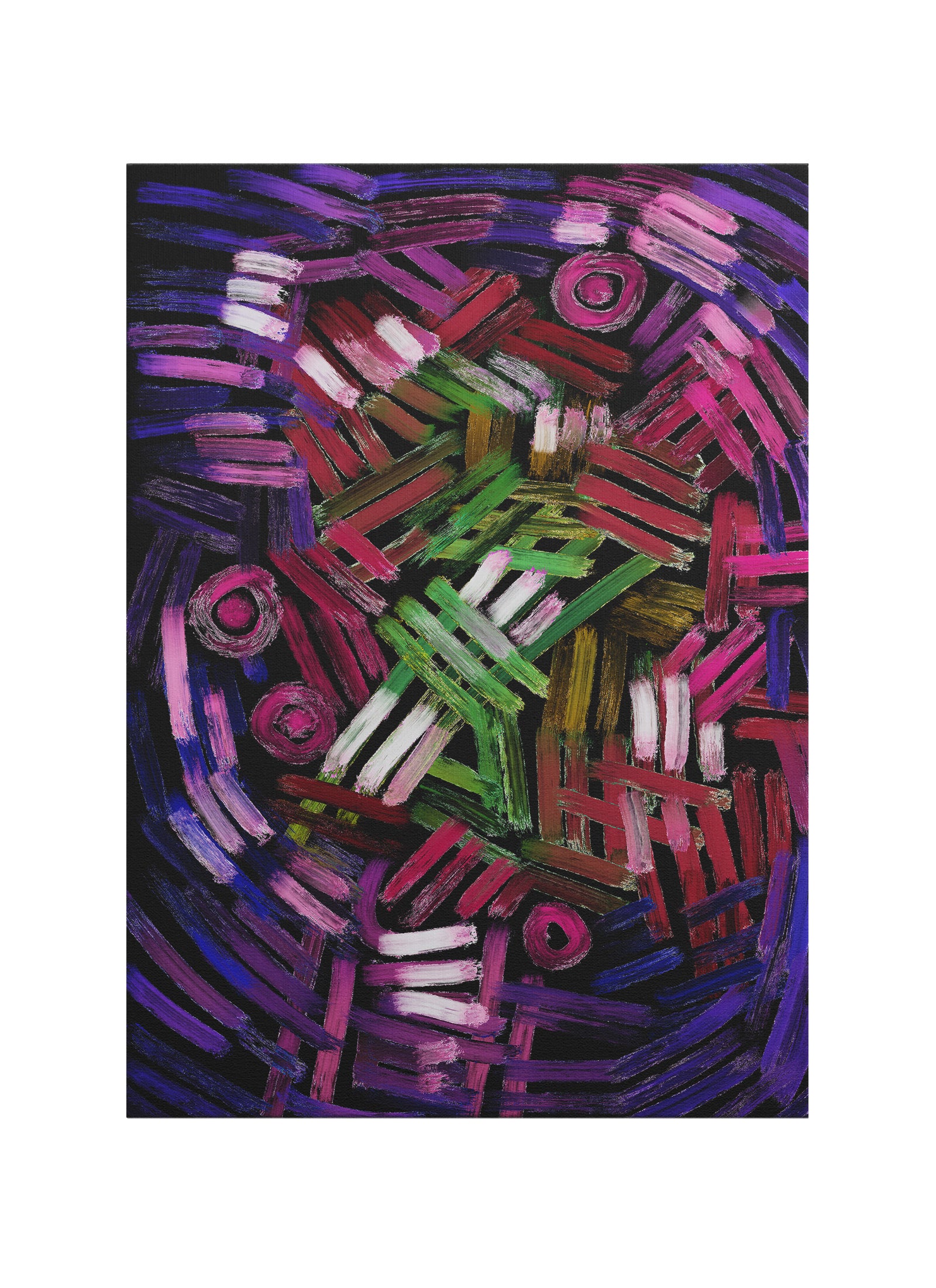 Renklerin Ritmi – Abstract Ekspresyonist Kanvas Tablo | Modern & Pop Art